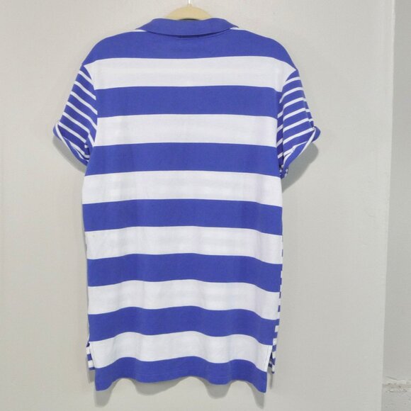 Polo Ralph Lauren Boyfriend Polo
Blue/white stripe
Size L
Tunic length - Picture 5 of 6